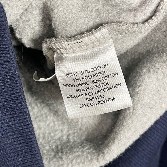 4Her Womens Small Chicago Bears Football Full Zip Sweatshirt Hoodie Gray Blue - Picture 9 of 10